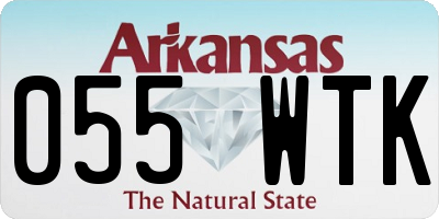 AR license plate 055WTK