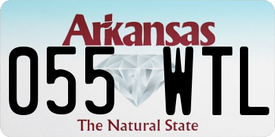 AR license plate 055WTL