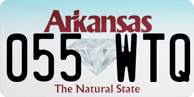 AR license plate 055WTQ