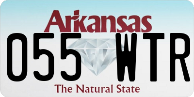 AR license plate 055WTR