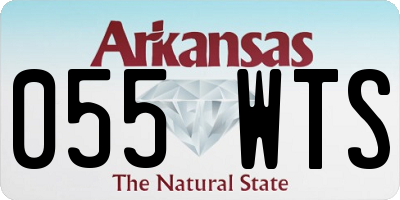 AR license plate 055WTS