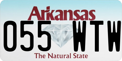 AR license plate 055WTW