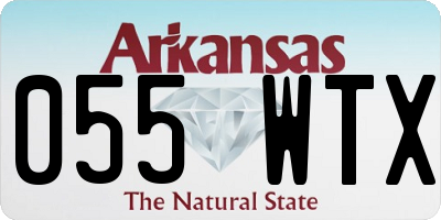 AR license plate 055WTX