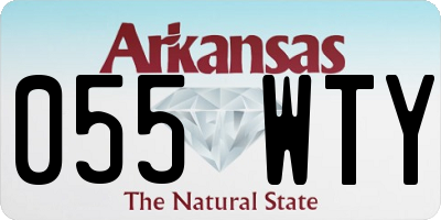 AR license plate 055WTY