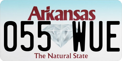 AR license plate 055WUE