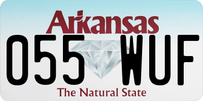 AR license plate 055WUF
