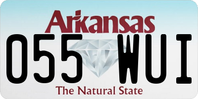 AR license plate 055WUI
