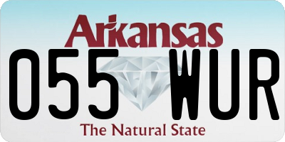 AR license plate 055WUR