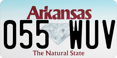 AR license plate 055WUV