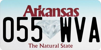 AR license plate 055WVA