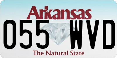 AR license plate 055WVD