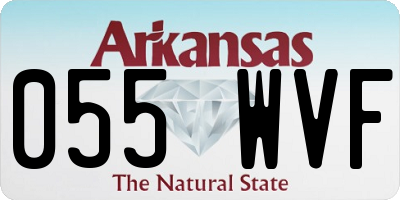 AR license plate 055WVF
