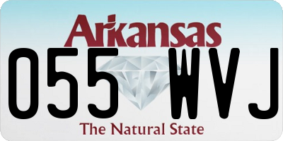 AR license plate 055WVJ