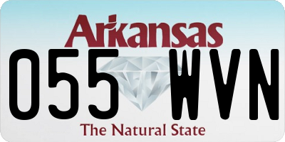 AR license plate 055WVN