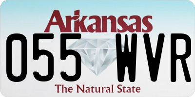 AR license plate 055WVR