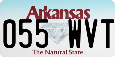 AR license plate 055WVT