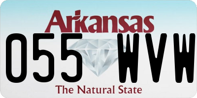AR license plate 055WVW