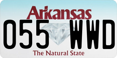 AR license plate 055WWD