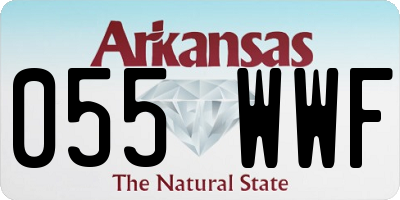 AR license plate 055WWF