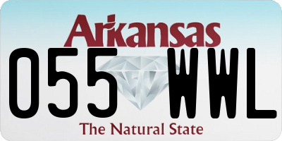 AR license plate 055WWL