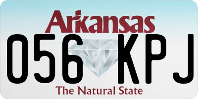 AR license plate 056KPJ