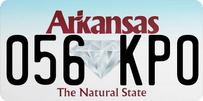 AR license plate 056KPO