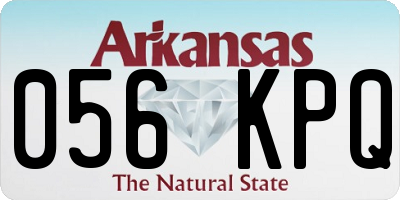 AR license plate 056KPQ