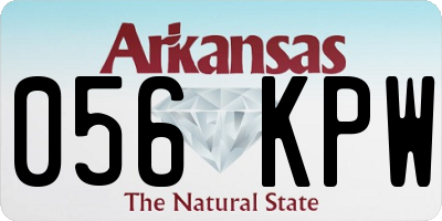 AR license plate 056KPW