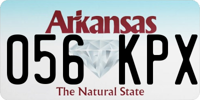 AR license plate 056KPX