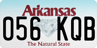 AR license plate 056KQB