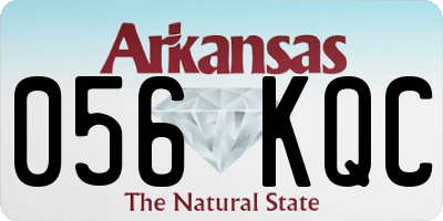 AR license plate 056KQC
