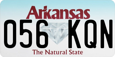 AR license plate 056KQN