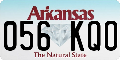 AR license plate 056KQO