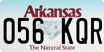AR license plate 056KQR