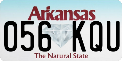 AR license plate 056KQU