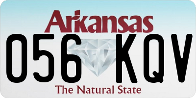 AR license plate 056KQV