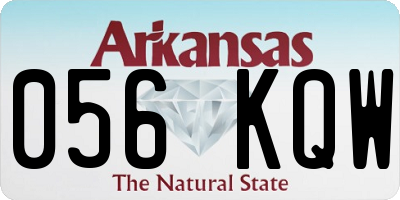 AR license plate 056KQW