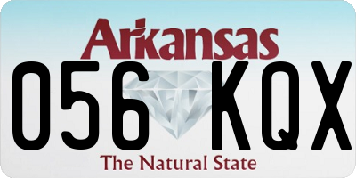AR license plate 056KQX