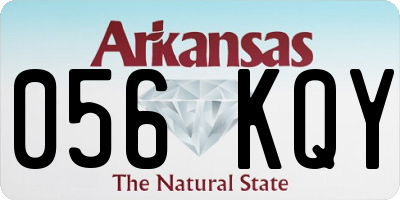 AR license plate 056KQY