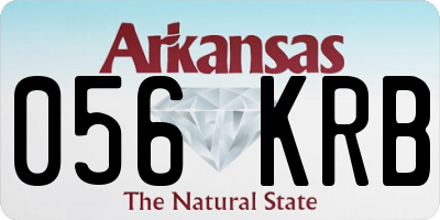 AR license plate 056KRB