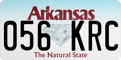AR license plate 056KRC