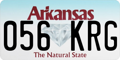 AR license plate 056KRG