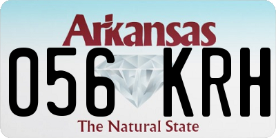 AR license plate 056KRH