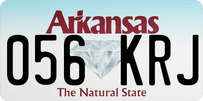 AR license plate 056KRJ