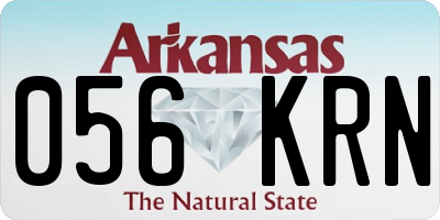 AR license plate 056KRN