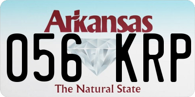 AR license plate 056KRP