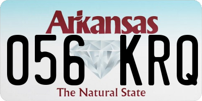AR license plate 056KRQ