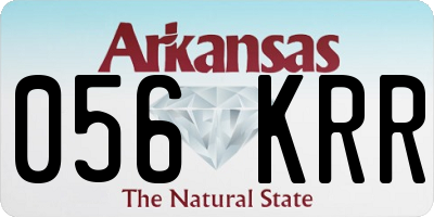 AR license plate 056KRR