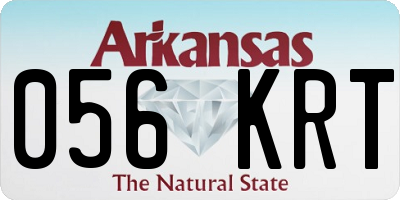 AR license plate 056KRT