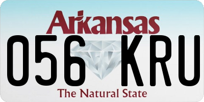 AR license plate 056KRU